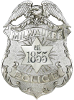 Milwaukee police silver badge with an eagle